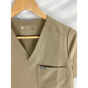 Figs Catarina Technical Collection Short Sleeve Scrub top Brown Size XS thumbnail 3
