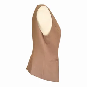 OGL Coffee Brown Longline Button Front Tailored Vest NWT Medium Menswear thumbnail 5