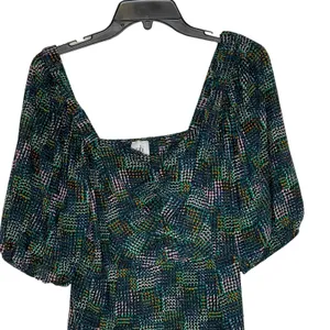 CAbi Dress Size Medium Multi Geometric Pattern Stretch Blend SS‎ Women thumbnail 2