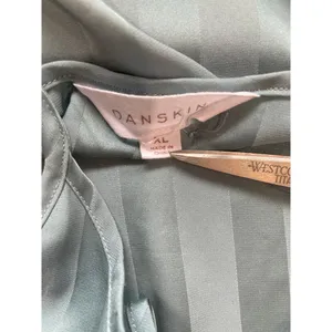 Danskin Blue Silky Stripe Tank Top Short Pajama Sleep Set Size XL thumbnail 9