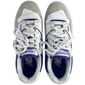 New Balance 550 Women's White Purple Lace Up Low Top Athletic Sneakers Shoes 7 thumbnail 2
