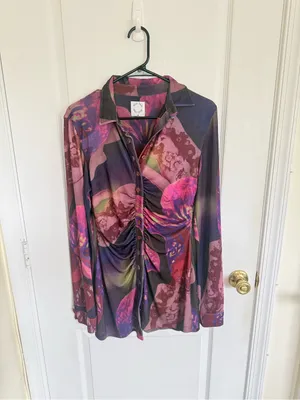 With Jeán Andy Dress in Flamboyant Anthurium Print thumbnail 3