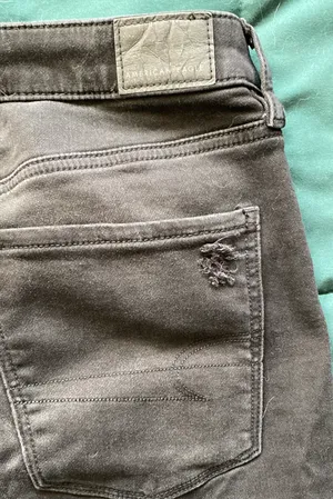 American Eagle Outfitters Super Hi-Rise Distressed Jegging thumbnail 3