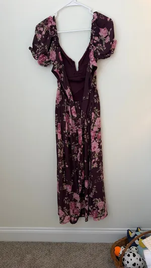 Floral maxi dress Purple Size XS thumbnail 2