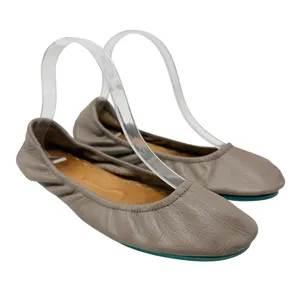 Tieks Taupe Leather Ballet Flats Foldable Travel Comfort Shoes Women 8 thumbnail 1