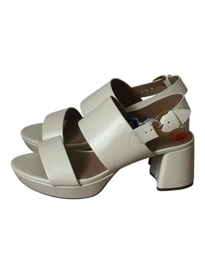 Aerosoles Camilla Beige Cream Platform Open Toe Sandals Heels Shoes NWT thumbnail 4