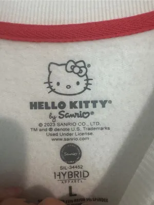 Hello Kitty White Crewneck Sweatshirt size Large thumbnail 3