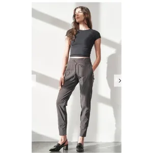 Raffaello Rossi Candy Pants Gray Pull On Size 4 $275 thumbnail 2