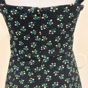 Hutch Ditsy Floral Corset Mini Dress Black Sweetheart Ruffle Flounce Hem‎ Small thumbnail 7
