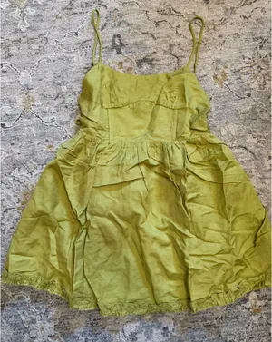 Sky to Moon Green Mini Dress thumbnail 1