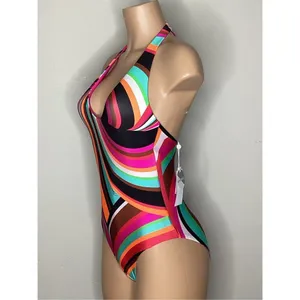 New. Trina Turk plunge reversible swimsuit. 14. Retails $172 thumbnail 7