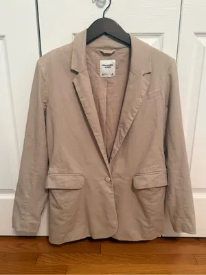 Abercrombie & Fitch Linen Blend Single Button Blazer thumbnail 2