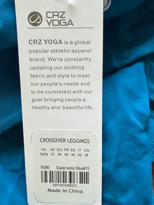 CRZ Yoga NEW Women's Crossover Leggings Size S #260173 thumbnail 3