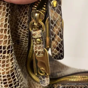 G.I.L.I. Milano Snake Print Leather Hobo Bag C9‎ thumbnail 4