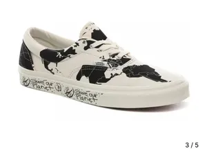 Save our Planet Black and White Vans thumbnail 3