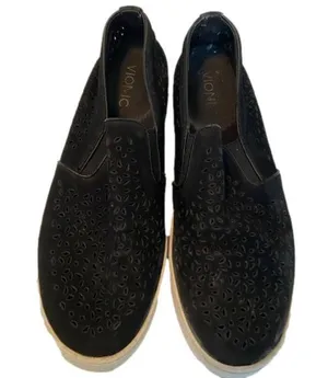 VIONIC Comfort Sneaker Womens Black Suede Sz 9.5 KANI Fashion Shoes thumbnail 1