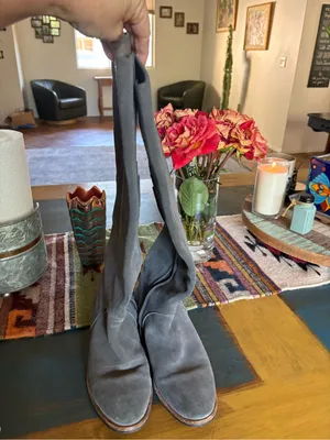 UGG Charcoal Suede Daley Riding Boots thumbnail 4