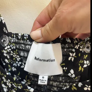 Reformation Francy Floral Crepe Top Size 0 thumbnail 5
