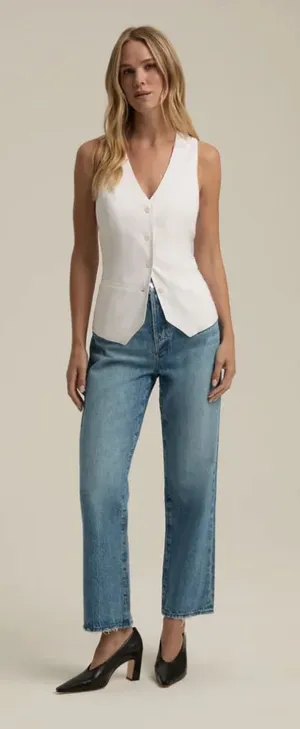 NWT‎ Favorite Daughter Otto High Rise Boyfriend Ankle Margate Womens Size 26 thumbnail 1