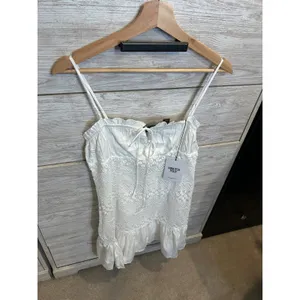 NWT Princess Polly Lindstrom Mini Dress White Lace Ruffle Summer US 6 thumbnail 3