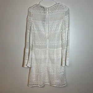 NWT Rebecca Minkoff White Lace 100% Cotton Grin Dress Sz‎ 2 Bridal Open Back thumbnail 4