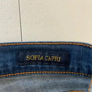 EUC Lucky Brand women’s blue medium wash Sofia‎ capri denim jeans summer stretch thumbnail 6