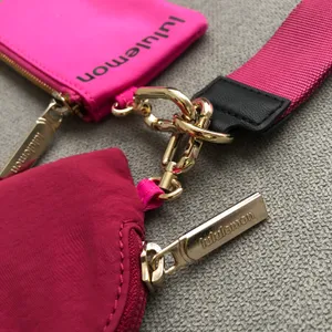 Lululemon Dual Pouch Wristlet Sonic Pink/Pomegranate/Black thumbnail 9