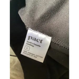 Pact Organic Cotton Cargo Sweatpants Black Charcoal Womens Large Lounge Pants thumbnail 7