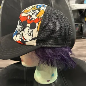 Vans Black Cap with Colorful Disney Cartoon Design thumbnail 4