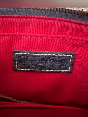 Dooney & Bourke Mini Crossbody Bag Navy Blue Saffiano Leather Gold Hardware Y2K thumbnail 6