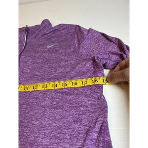 Nike Nike Heathered Purple Dri-FIT Pullover Sz M Nike Running w Thumbholes thumbnail 10