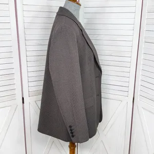 Gap Oversized Blazer Women Small‎ Brown Houndstooth Knit Jacket Heritage Preppy thumbnail 3