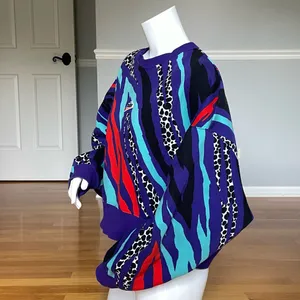 Vintage Nike AOP Crewneck Sweatshirt Women’s M Purple Abstract Graphic Retro thumbnail 7