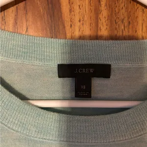 J. Crew Aqua Knit Crewneck Lightweight Wool Sweater thumbnail 3