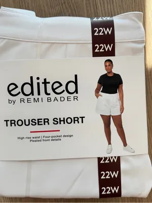 White Trouser‎ Short Size 22W thumbnail 1