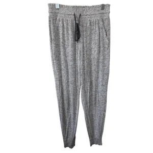 Aerie Gray Heathered Jogger Pants Soft Lounge Drawstring Waist Size‎ Small thumbnail 3