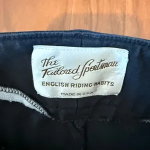 The Tailored Sportsman Trophy Hunter Black Riding Breeches Style 1963 Size 26R thumbnail 3