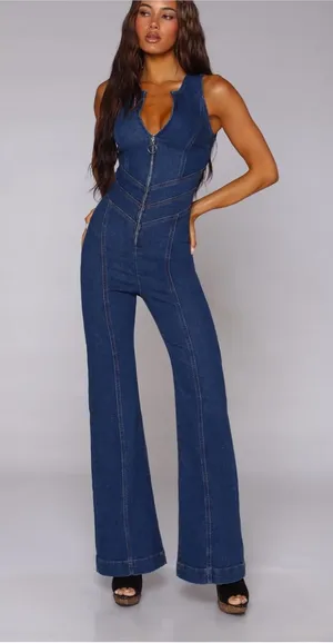 Revice Denim Jumpsuit Heartthrob Hollywood thumbnail 1