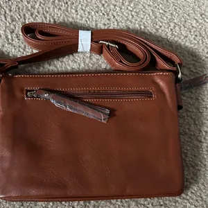 Women's Crossbody Bag in Cognac Brown size 10* 7* thumbnail 2