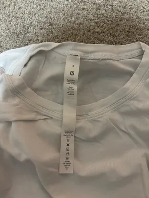 Lululemon white cates tee thumbnail 2