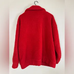 I. Am. Gia Pixie Oversized Teddy Coat Red size Medium Revolve $110 thumbnail 8