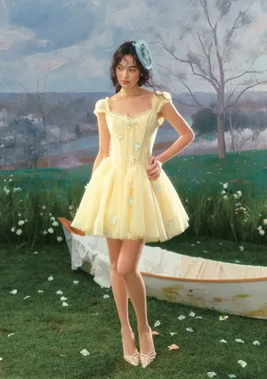 NEW LaceMade Flower Archer Corset Dress Size XL thumbnail 8