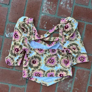 NWOT Free People Floral Top thumbnail 2