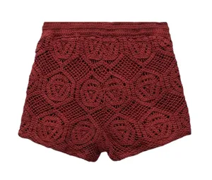 Nwt Zara Bloggers Fav Crochet High Waisted Shorts Small thumbnail 4