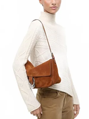 STAUD Harlow Medium Bag Tabac Suede thumbnail 2