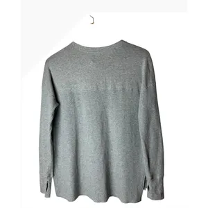 OFFLINE by Aerie Waffle Henley Shirt Women XS Gray Long Sleeve Athleisure thumbnail 3