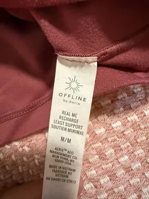 Vintage OFFLINE By Aerie Real Me Strappy Back Longline Sports Bra in M thumbnail 3