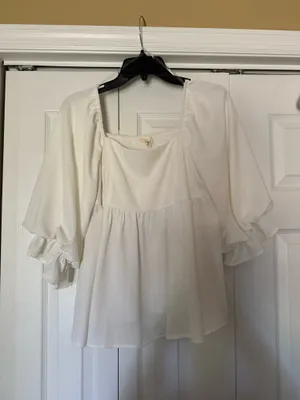 Entro White Top Long Sleeve thumbnail 1