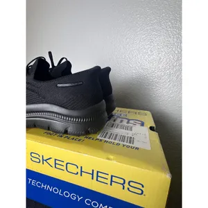 Skechers Hands Free Slip-ins Summits Plus Vibrance Black Vegan Sneakers 150613 thumbnail 3
