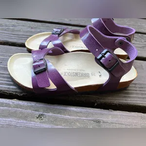 Birkenstock Purple Rio Sandals Size 38 thumbnail 2